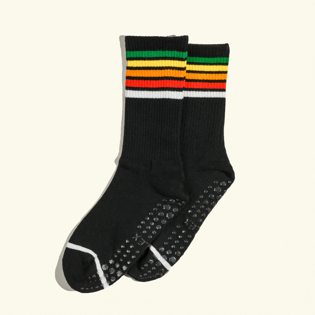 Black Striped Socks