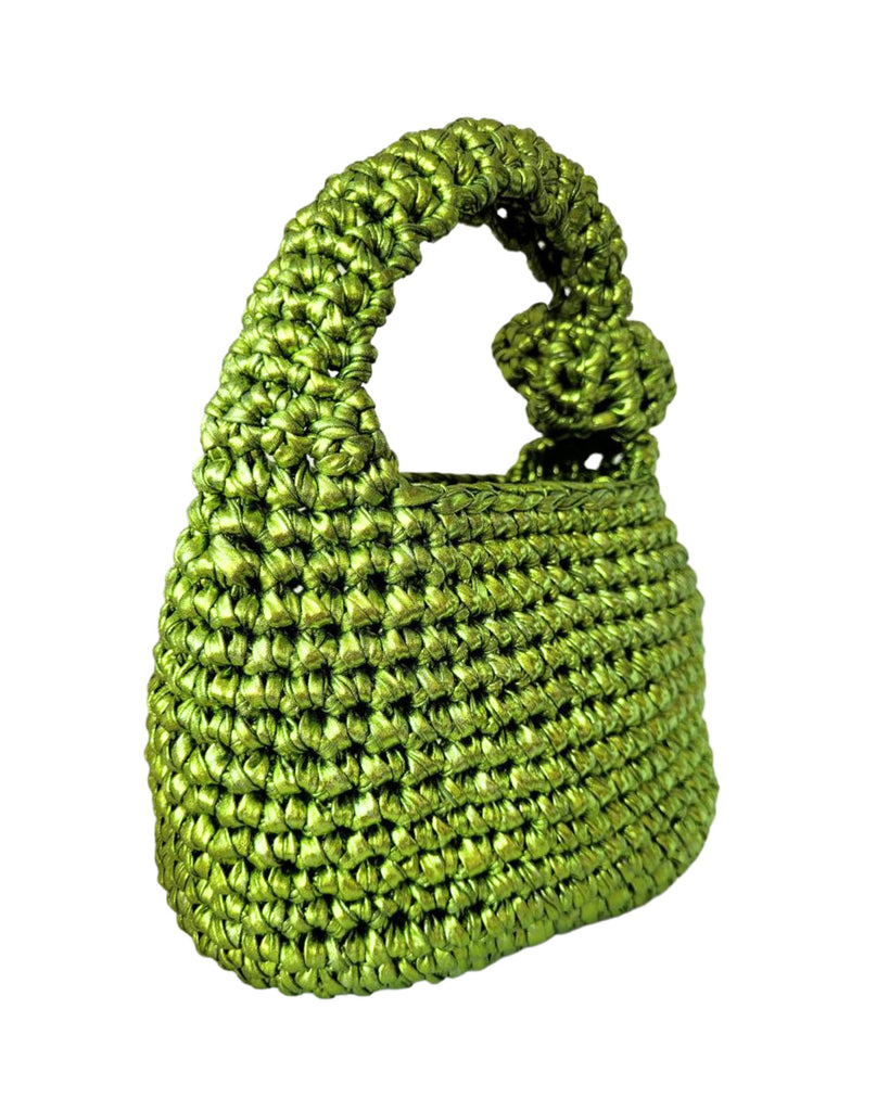 Lime Green Basket Bag