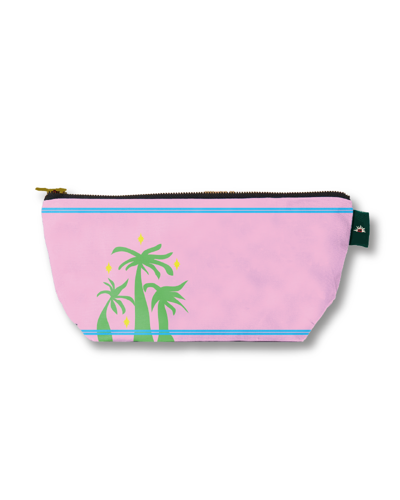 Palm Canvas Zip Bag