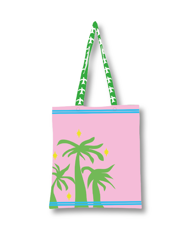Palm Canvas Tote Bag