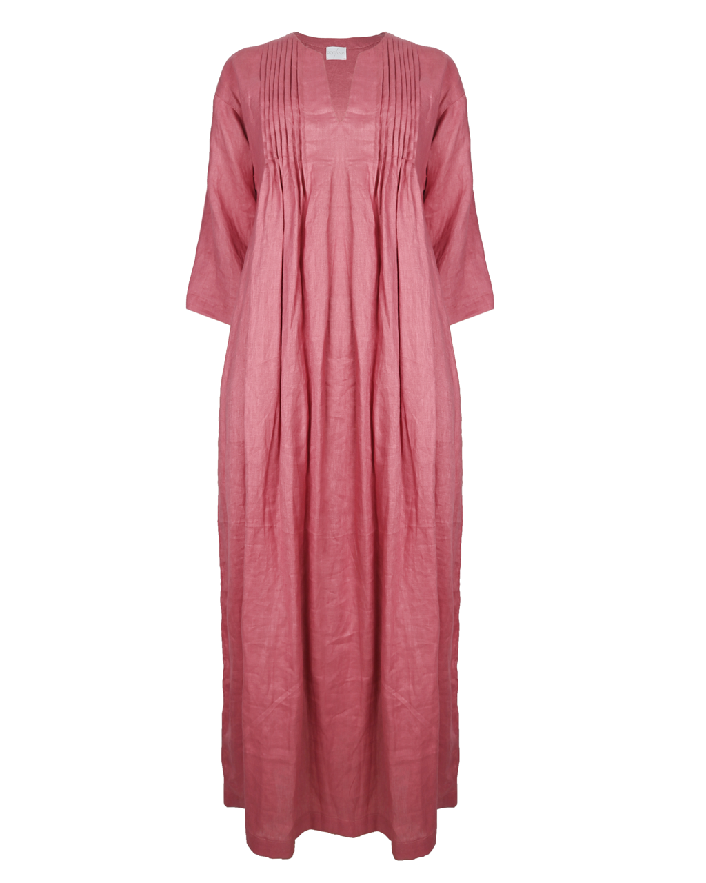 Pure Aure Dress in Pink Linen Blend