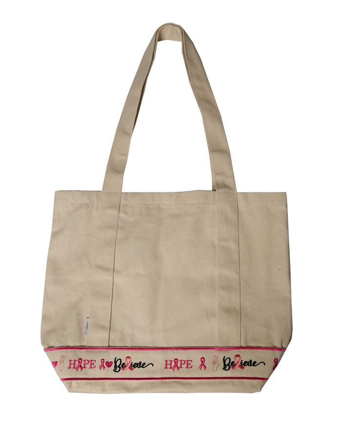 Breast cancer awareness tote bags sales