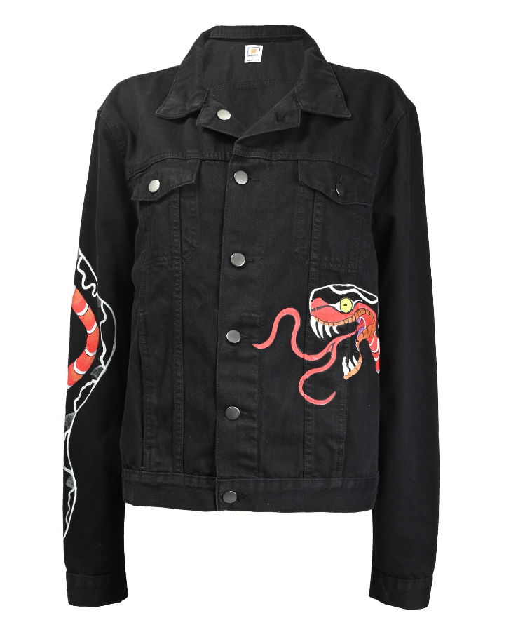 Black Snake Denim Jacket | Homegrown Market