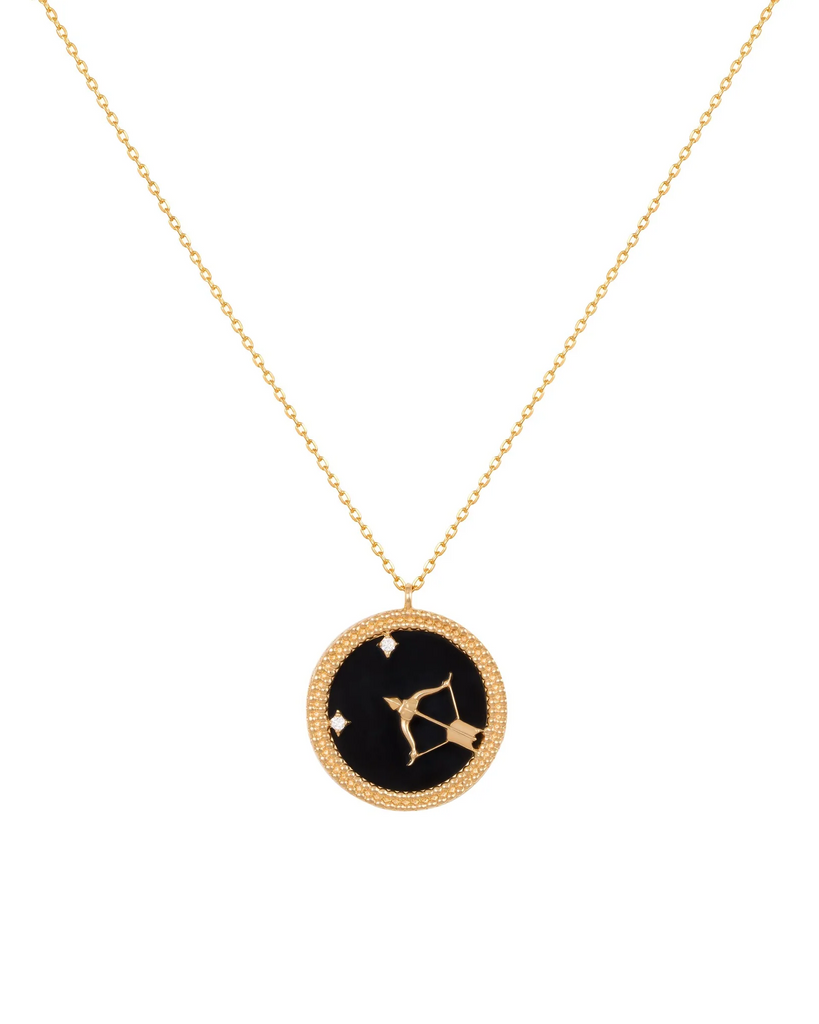 18K Gold Sagittarius Necklace