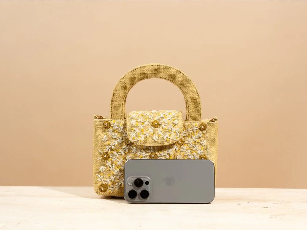 Yellow Lemon Bloom Bag