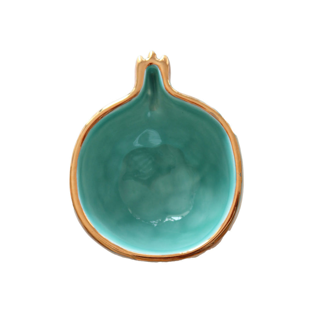 Turquoise Pomi Medium Ceramic Bowl