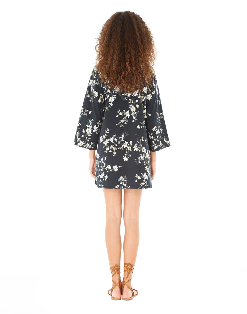 Josephine Black Floral Tunic