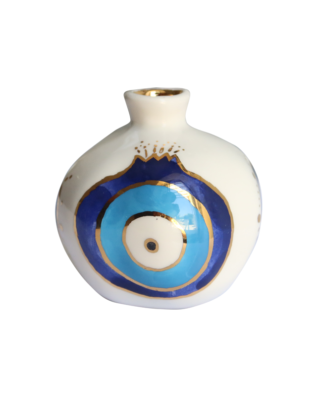 Eye Protection Pomegranate Ceramic Objet D’art Bowl