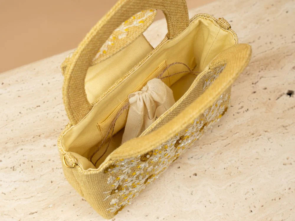 Yellow Lemon Bloom Bag