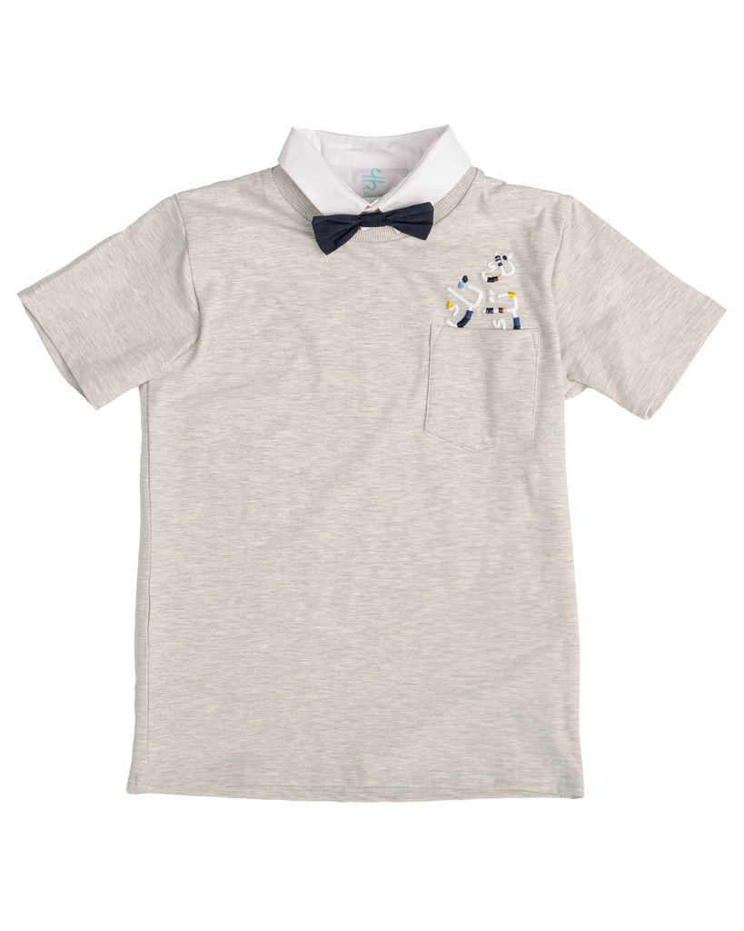 Big Boy Light Grey Polo Shirt