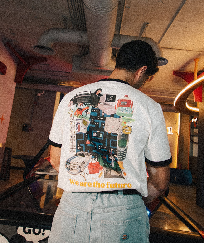 White Unisex 90s style T-shirt