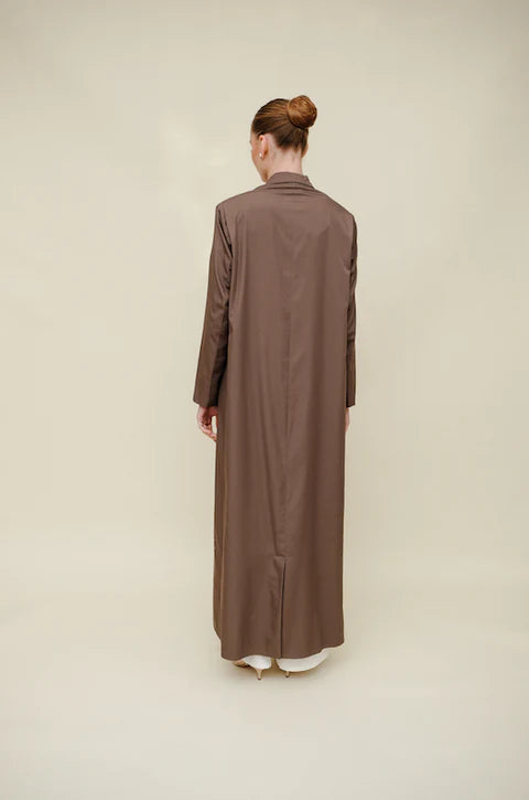 Brown Blazer Abaya