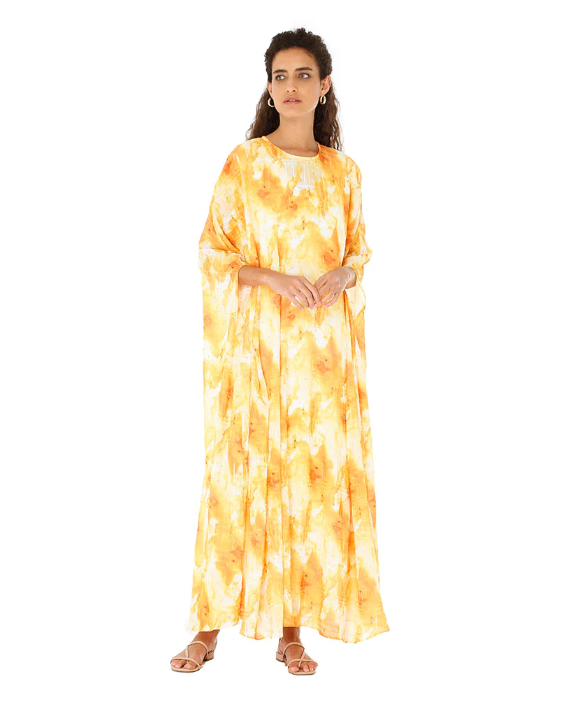 Gardenia Yellow Tent Kaftan