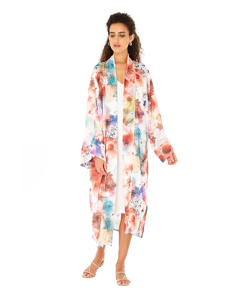 Gardenia Pink Two Piece Kimono