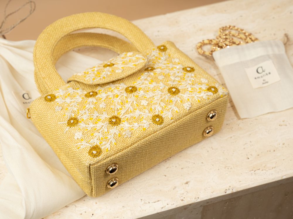 Yellow Lemon Bloom Bag