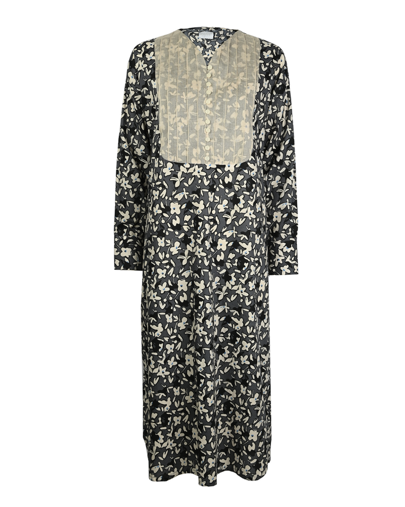 Grey Floral Dress