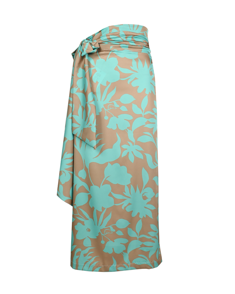 Blue & Grey Al-Waha Wrap Skirt