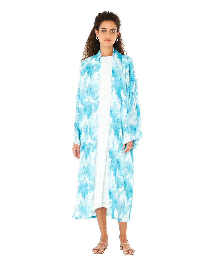 Gardenia Aqua Kimono Set