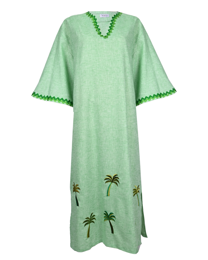 Green Palm Kaftan