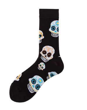 Black Skull Socks