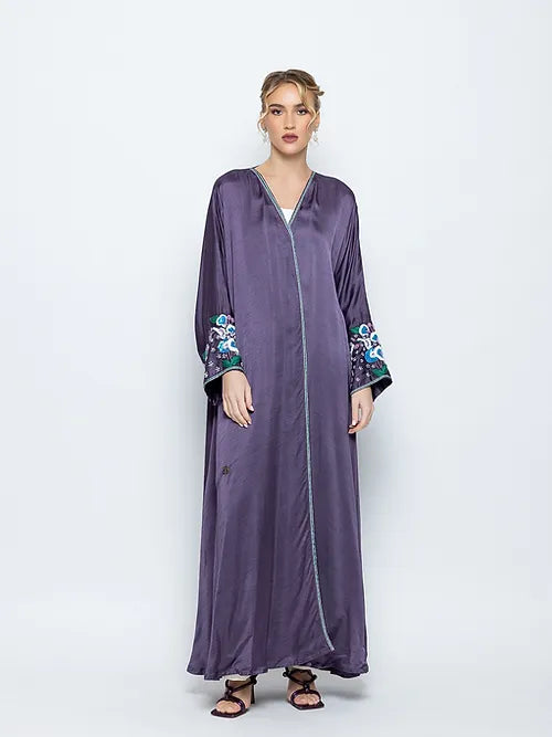 Elegant Silk Abaya
