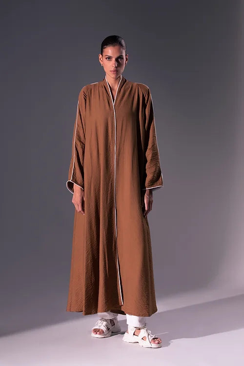 Mahogany Piping Abaya