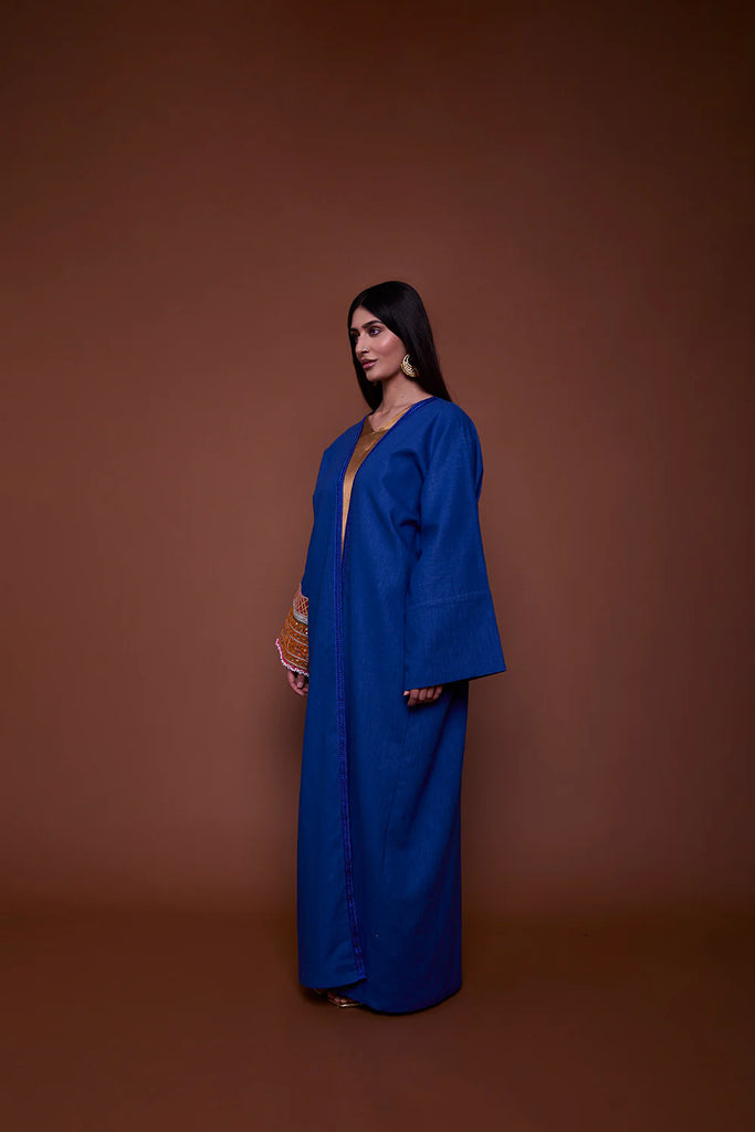 Electric Blue Neelam Abaya