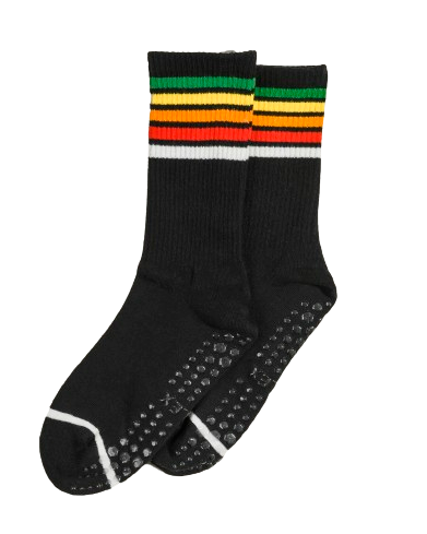 Black Striped Socks