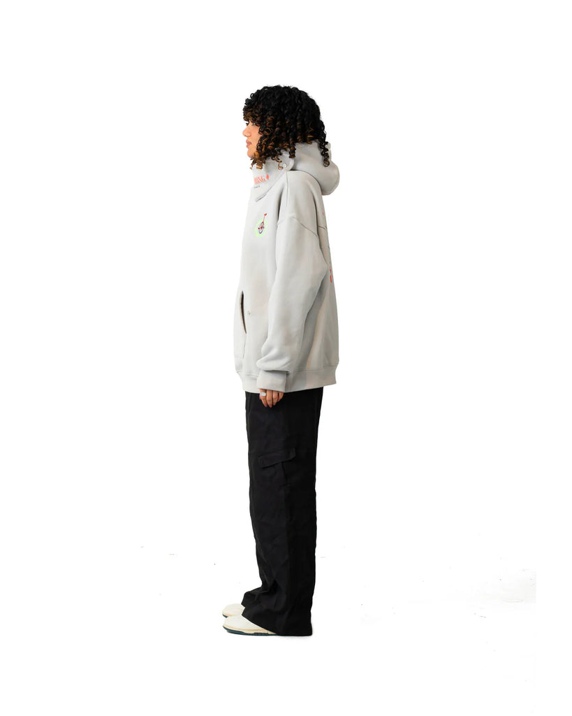 Unicycle On A Rope Grey Hoodie