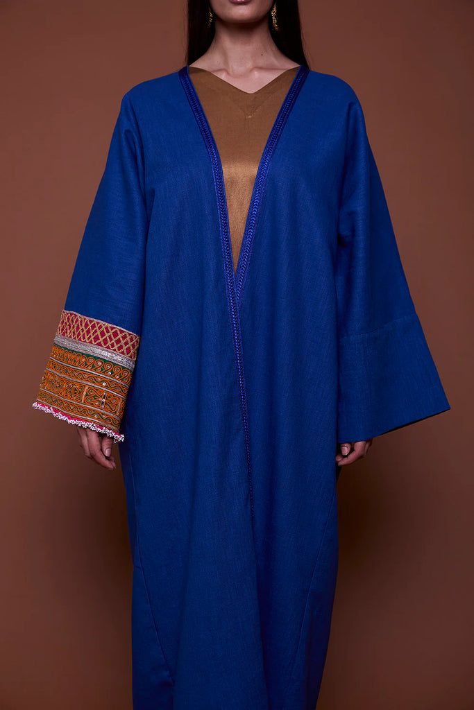 Electric Blue Neelam Abaya