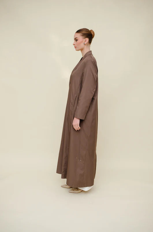 Brown Blazer Abaya