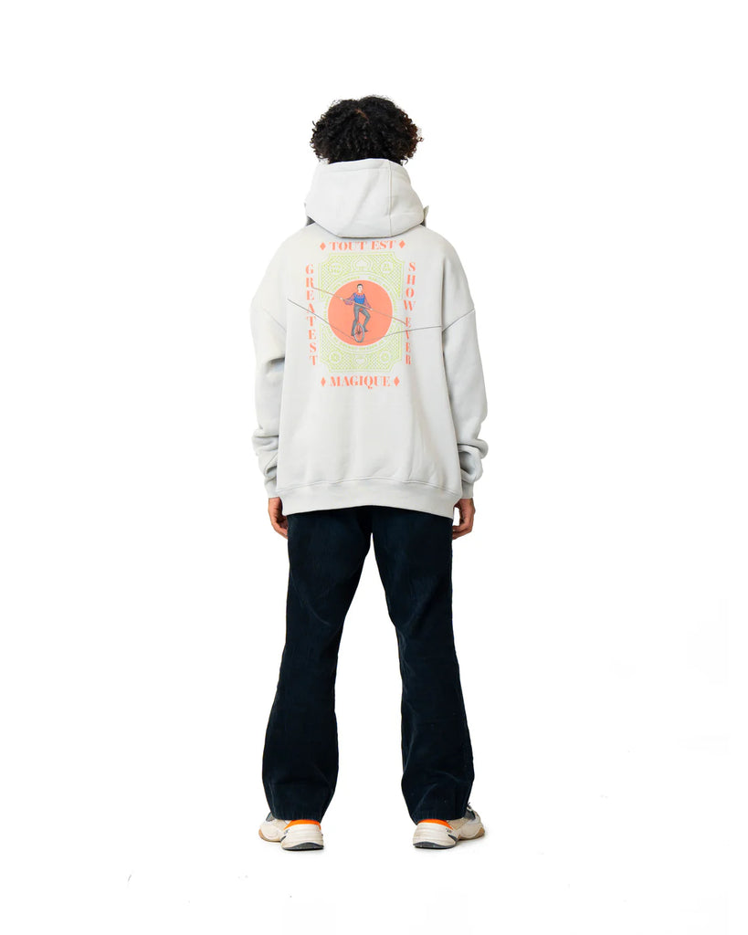 Unicycle On A Rope Grey Hoodie