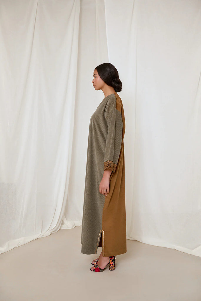 Khaki Green Charlotte Dress