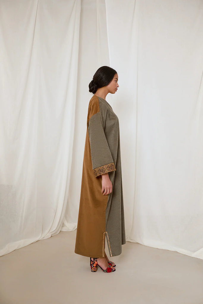 Khaki Green Charlotte Dress