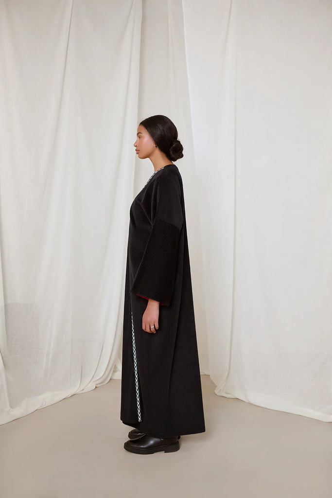 Black Isobel Crawley Abaya