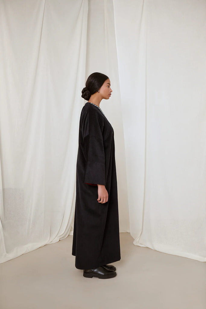 Black Isobel Crawley Abaya