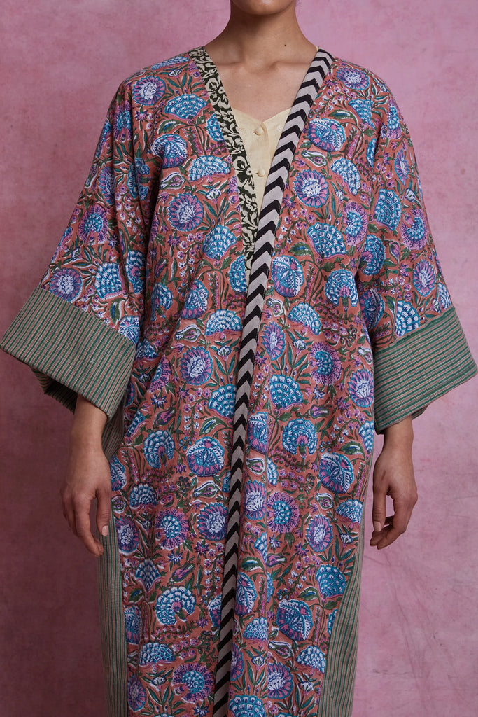 Pink & Green Secret Garden Abaya