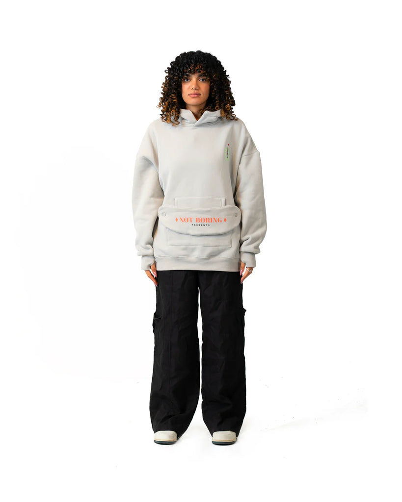Unicycle On A Rope Grey Hoodie