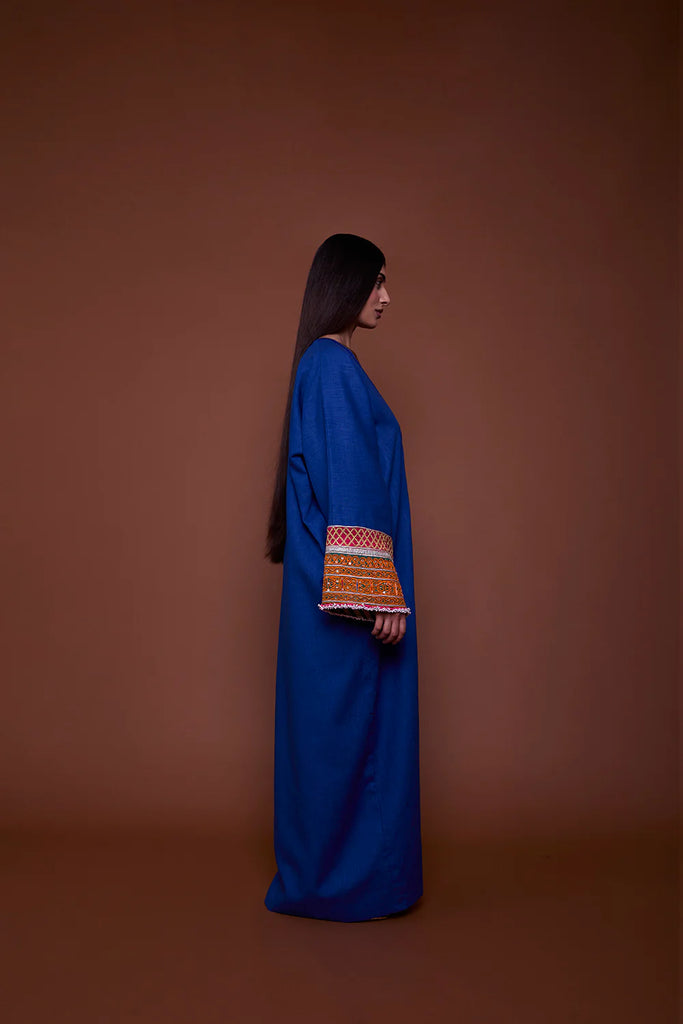 Electric Blue Neelam Abaya