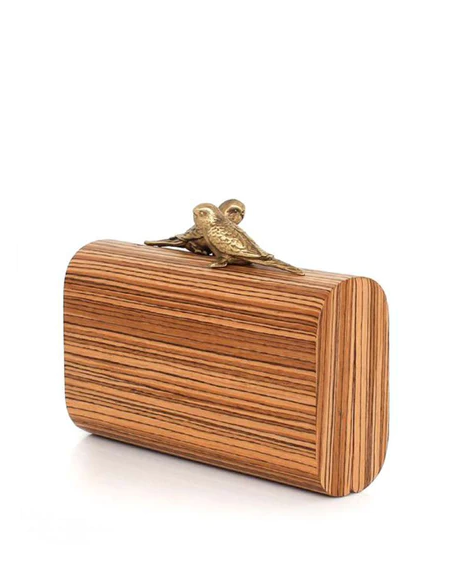 Birds Log Lovers Clutch