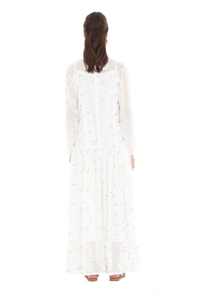 Maria White Polka Kaftan