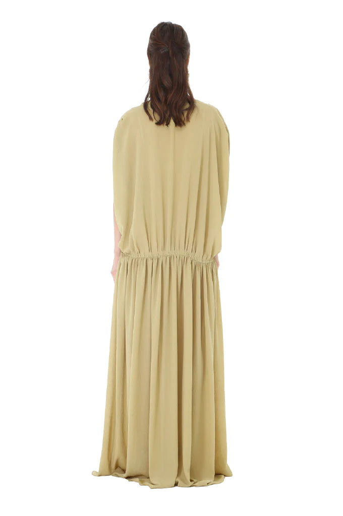 Fatima Olive Ruched Kaftan