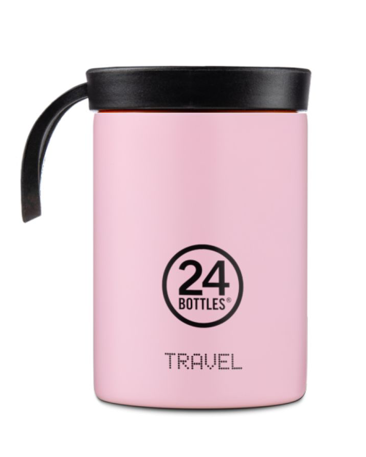 Candy Pink Stainless Steel Snack Pot - 350 ml