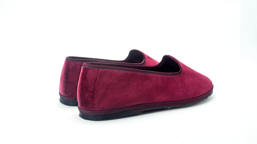 Burgundy Friulana Velvet Loafer