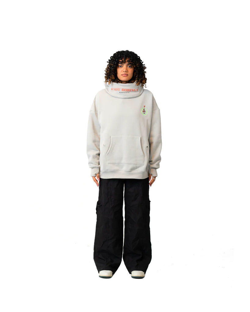 Unicycle On A Rope Grey Hoodie