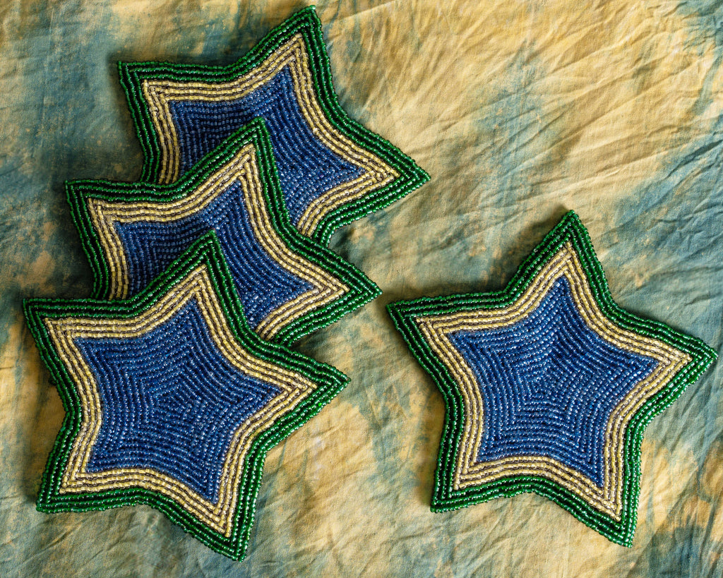 Green StarStruck Splendor Coasters