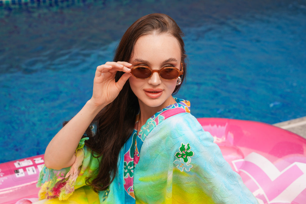 Multicolor Beach Towel Coverup