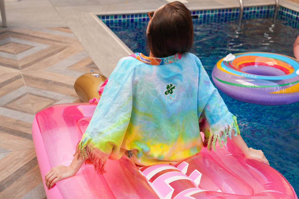 Multicolor Beach Towel Coverup