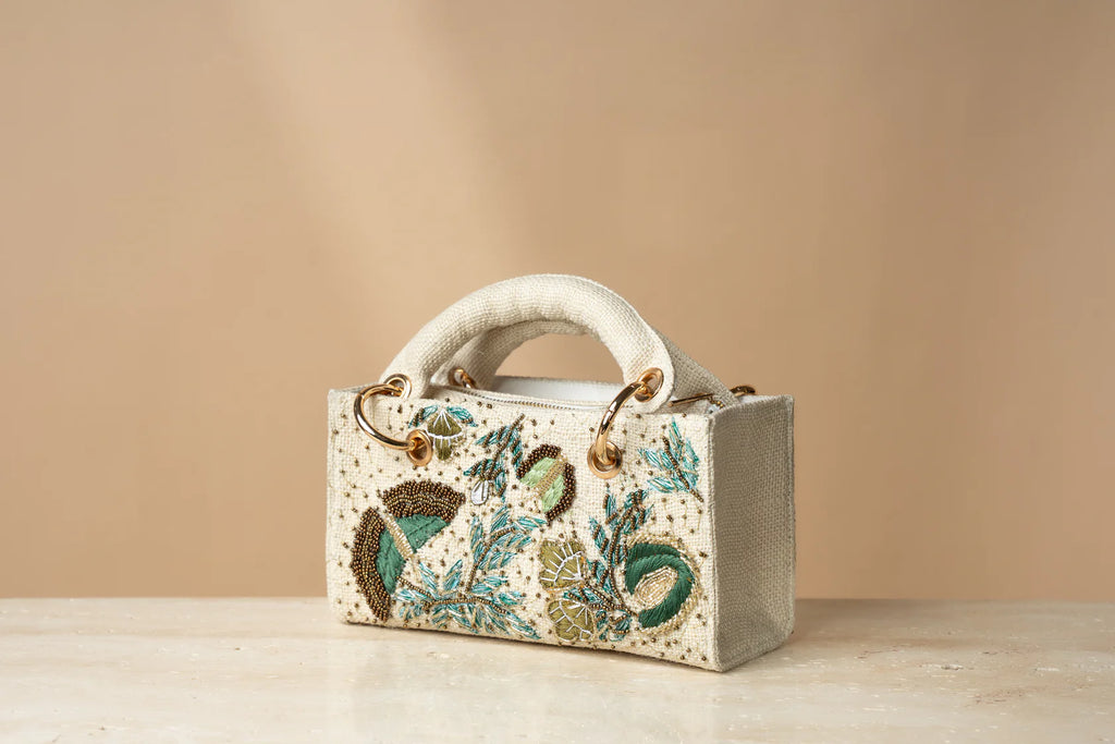 Green Butterfly Long Mini Bag