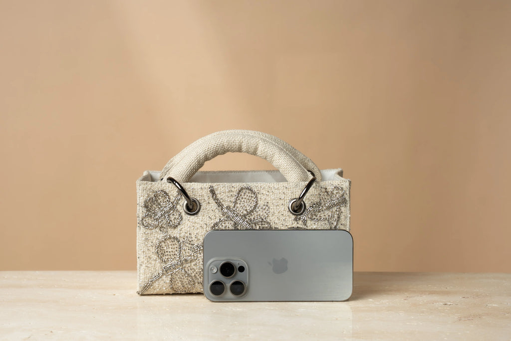 Silver Midnight Long Mini Bag